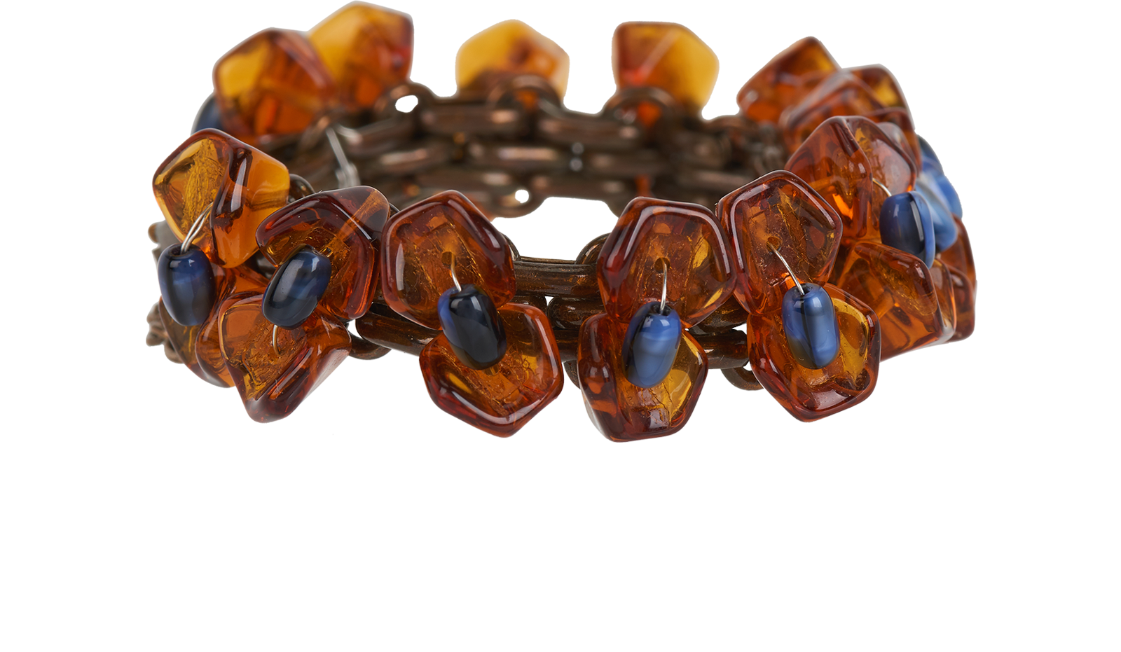 Chanel Vintage Bracelet, &pound;410, Jewellery, Brown, Brass, Side view