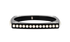 Chanel 15P CC Pearl Edge Square Bangle, £450, Jewellery, Black, Acetate, Front view