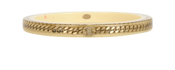 Chanel 09P CC Cuban Link Bangle, Resin, Cream/Gold, 2*