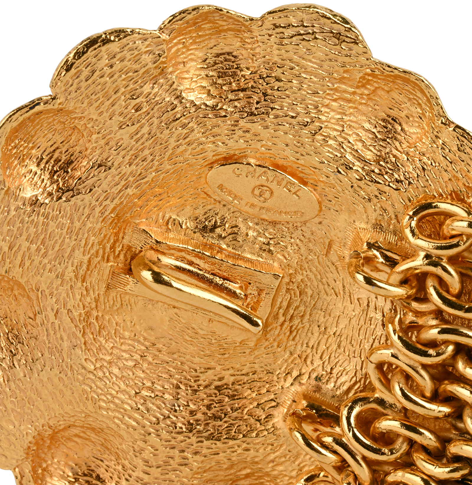 Chanel Vintage Oversized Flower Chain Bracelet, &pound;950, Jewellery, Gold/Pearl, Brass, Other view