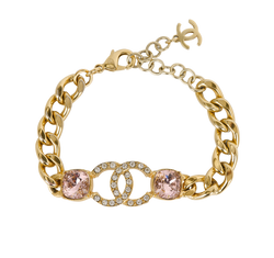 Chanel CC Chain Bracelet, Brass, Gold, MIF, B/DB, 2*