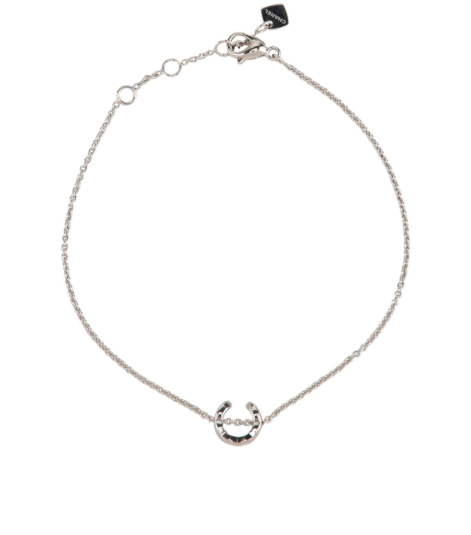 Chanel Coco Bracelet, &pound;850, Jewellery, Silver, White Gold, Back view