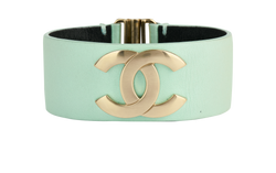 Chanel CC Bracelet, Leather, Blue, DB, MII, 1*