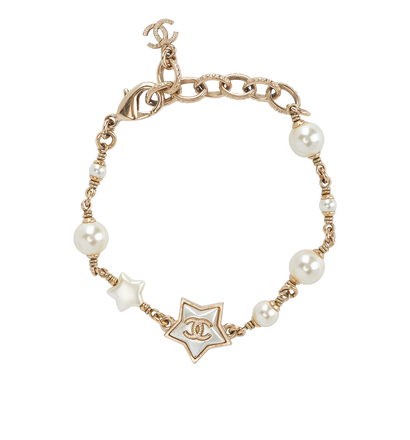 Chanel Star Pearl Bracelet, front view