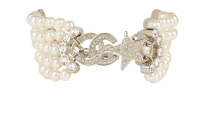 Chanel C20 CC Star Pearl Bracelet, front view