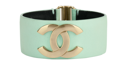 Chanel CC Bracelet, &pound;180, Jewellery, Blue, Leather, Front view
