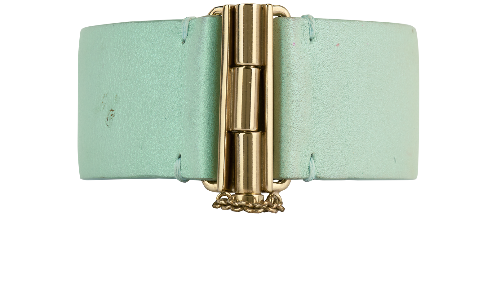 Chanel CC Bracelet, &pound;180, Jewellery, Blue, Leather, Back view