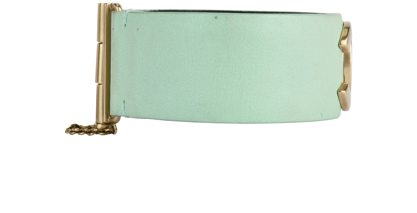 Chanel CC Bracelet, &pound;180, Jewellery, Blue, Leather, Side view