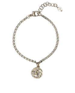 Chanel C21 CC Bracelet, Brass, Silver, 2*