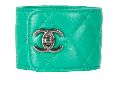 Chanel Twist Lock Quilted Cuff, front view