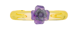 Chanel Flower Bangle, Acrylic, Yellow/ Purple, MIF, 2*