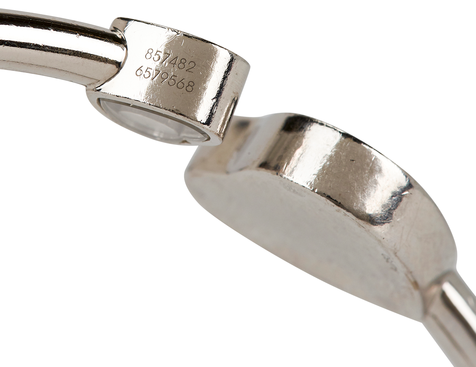 Chopard Happy Hearts Bangle, &pound;3,500, Jewellery, Silver, White Gold, Other view