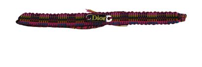 Christian Dior Woven Bracelet, £70, Accessories, Blue/Brown/Orange/Pink/Purple/Red/Yellow, Fabric, Front view