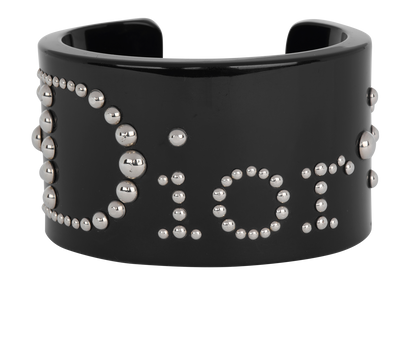 Christian Dior Logo Studded Cuff Bracelet, front view