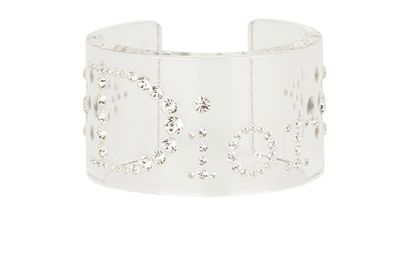 Christian Dior Vintage Crystal Cuff, front view