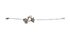 Christian Dior Flower Bracelet, £130, Jewellery, Green/Pink/Silver, Stainless Steel, Back view