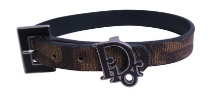 Christian Dior Leather Bracelet, front view