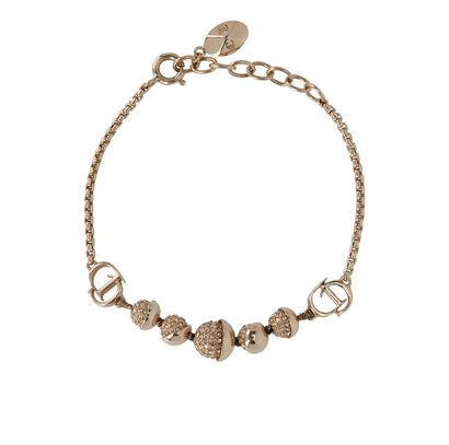 Christian Dior Ball Crystal Bracelet, front view