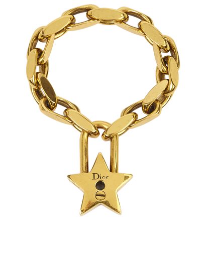 Christian Dior Star Padlock Bracelet, front view