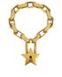 Christian Dior Star Padlock Bracelet, back view