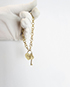 Christian Dior Trotter Heart+Key Charm Bracelet, front view