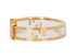 Fendi FF Cuff Bracelet, side view