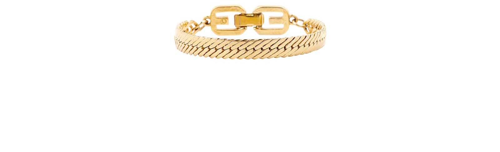 Givenchy G Chain Bracelet, &pound;150, Jewellery, Gold, Brass, Back view
