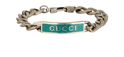 Gucci Cubain Chain Bracelet, &pound;180, Jewellery, Silver, Silver, Front view