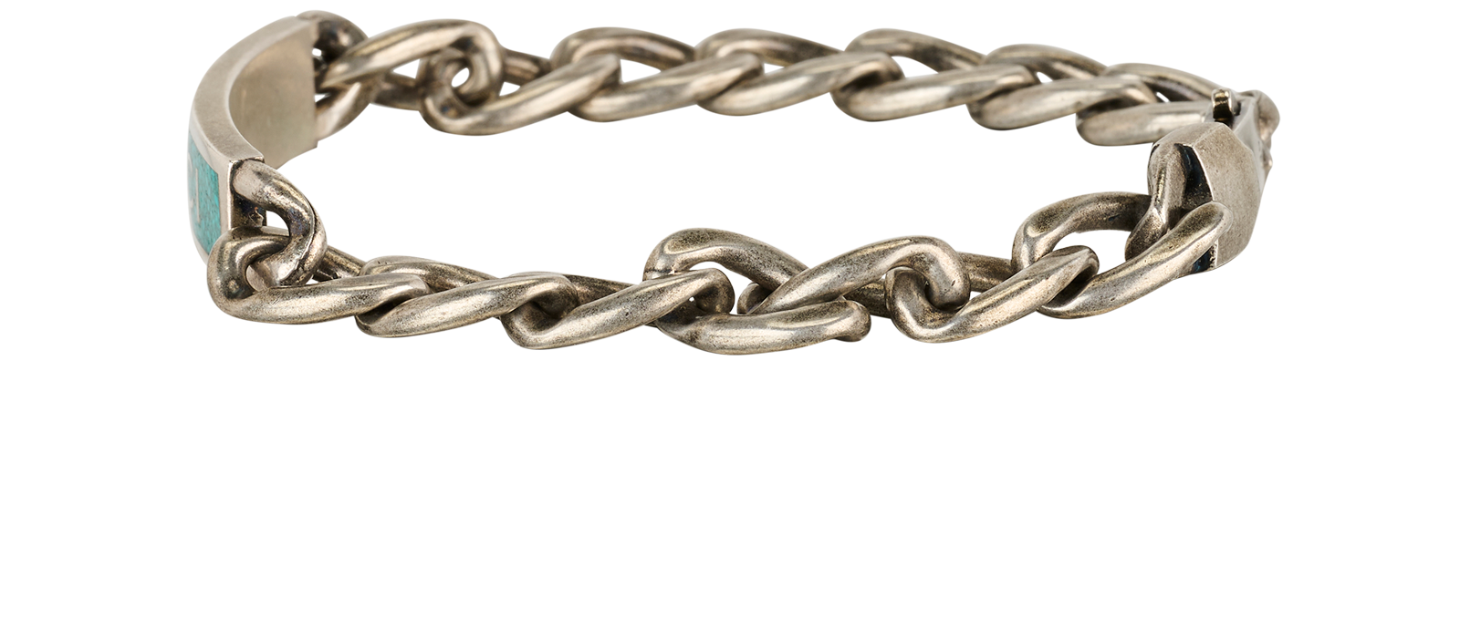 Gucci Cubain Chain Bracelet, &pound;180, Jewellery, Silver, Silver, Bottom view