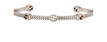 Gucci GG Interlocking Cuff Bangle, front view