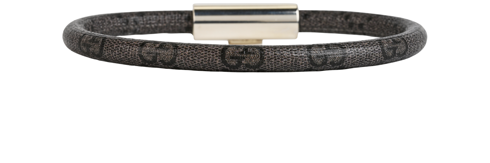 Gucci Trademark GG Supreme Bracelet, &pound;190, Jewellery, Beige, Canvas, Back view