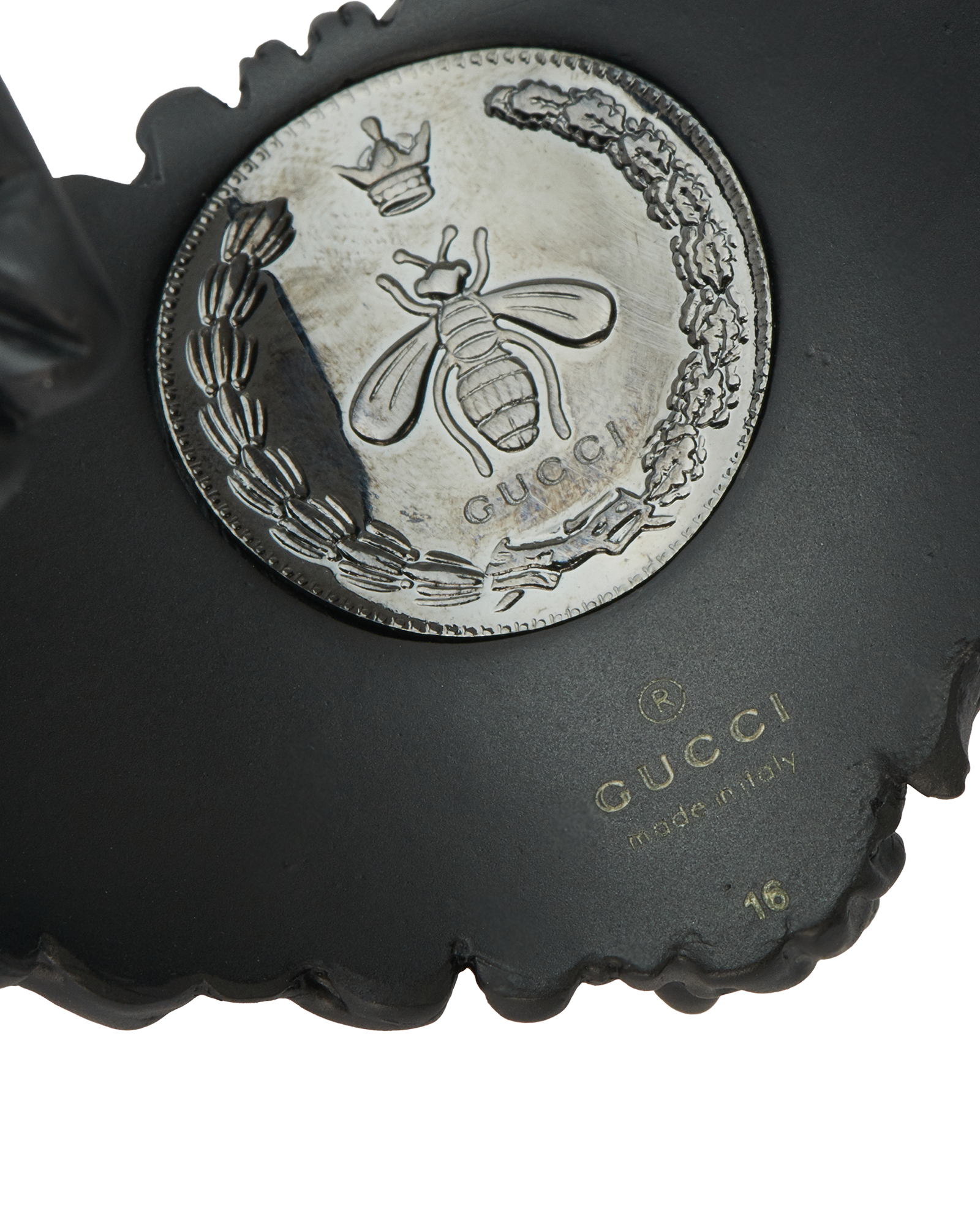 Gucci Lion Head Cuff Bracelet, &pound;110, Jewellery, Black, Brass/Resin, Other view