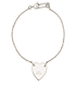 Gucci Heart Pendant Trademark Bracelet, &pound;120, Jewellery, Silver, Sterling Silver, Back view