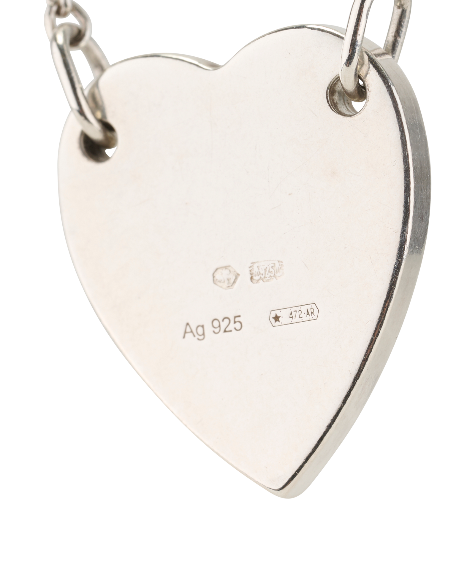 Gucci Heart Pendant Trademark Bracelet, &pound;120, Jewellery, Silver, Sterling Silver, Other view