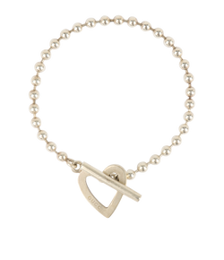 Gucci Heart Toggle Bracelet, Sterling Silver, DB/B, 3*