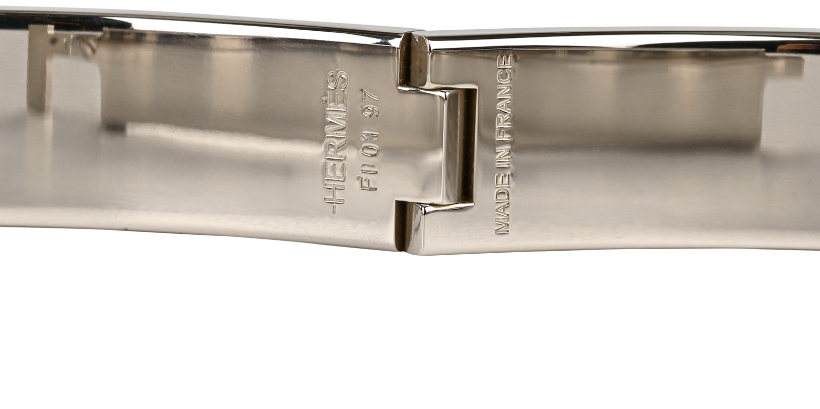 Hermes Clic H, &pound;320, Jewellery, Burgundy/Silver, Enamel Coated Ceramic, Other view