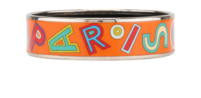Hermes Tohu Bohu Bangles, &pound;150, Jewellery, Orange, Enamel Coated Ceramic, Front view