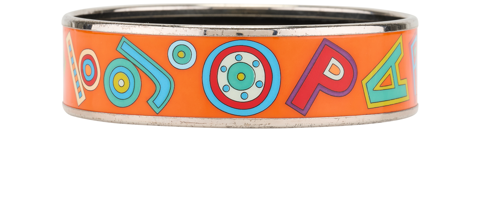 Hermes Tohu Bohu Bangles, &pound;150, Jewellery, Orange, Enamel Coated Ceramic, Side view