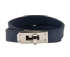 Hermes Kelly Double Tour Bracelet, &pound;180, Jewellery, Navy, Leather, Front view