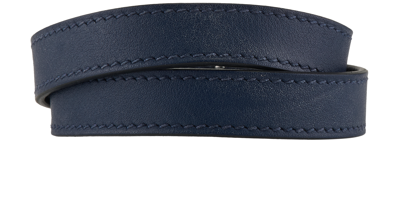 Hermes Kelly Double Tour Bracelet, &pound;180, Jewellery, Navy, Leather, Back view