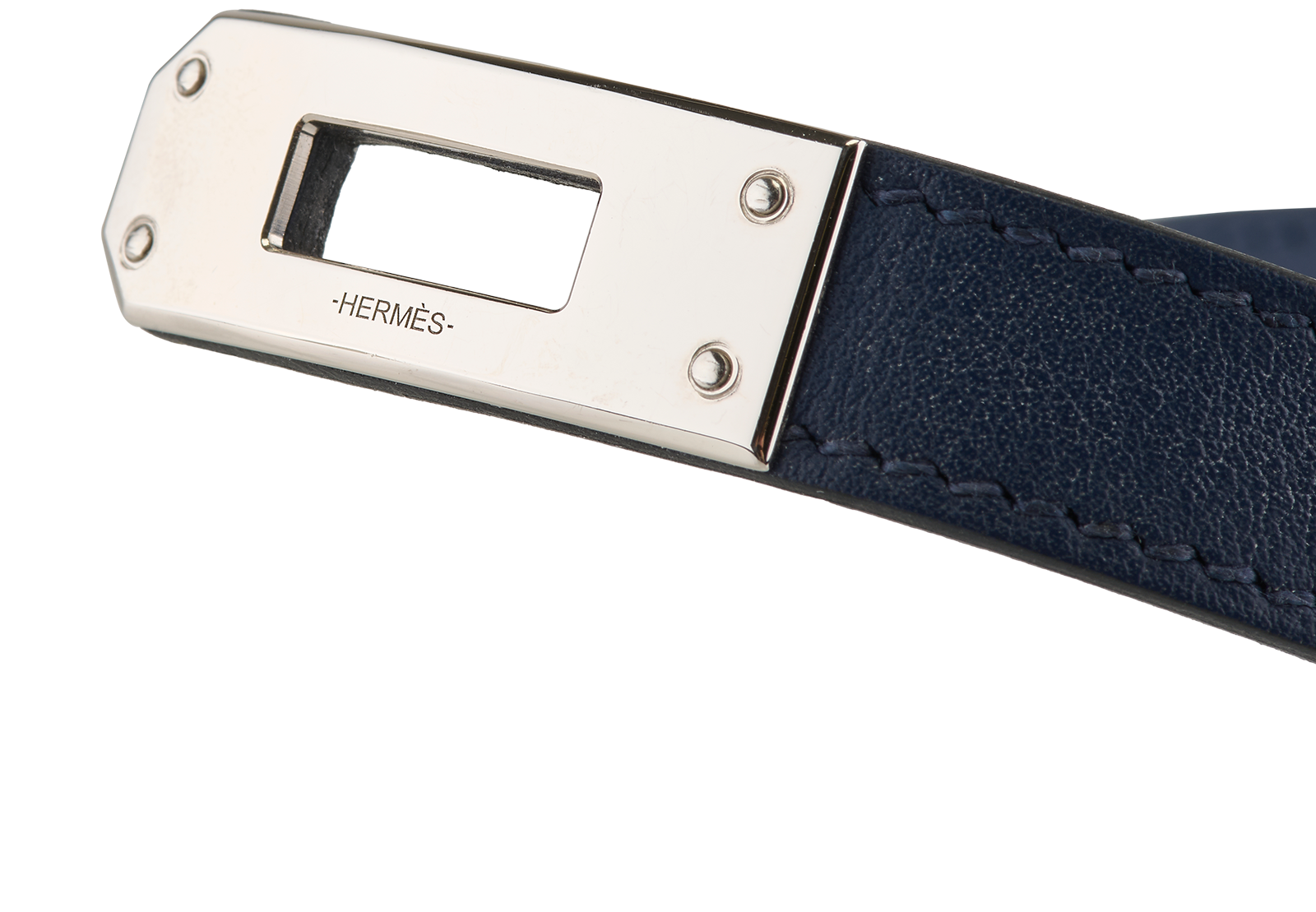 Hermes Kelly Double Tour Bracelet, &pound;180, Jewellery, Navy, Leather, Other view