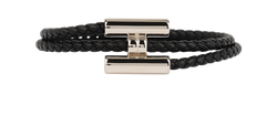 Hermes Tournis Tresse Bracelet, Swift, Black, MII, DB, 3*