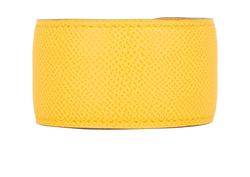 Hermes Wide Cuff, Leather, Yellow, 3*