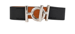 Hermes Ulysse Bracelet, Leather/Brass, Black, Size T5, DB/B, 3*