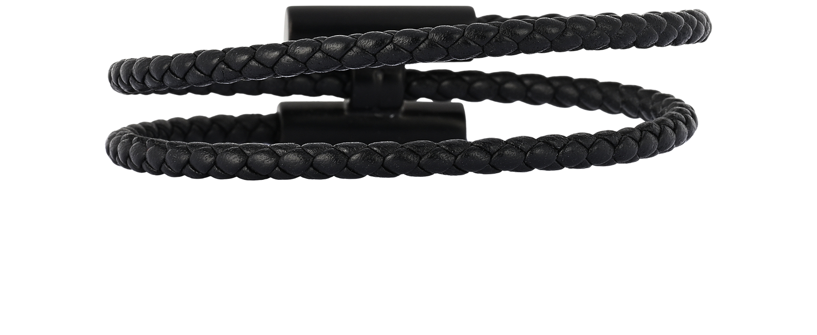 Hermes Tournis Tresse Bracelet, &pound;275, Jewellery, Black, Leather, Back view