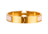 Hermes Clic H Bracelet, &pound;310, Accessories, Gold/Pink, Brass/Enamel Coated Ceramic, Back view