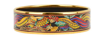 Hermes Mermaid Print Bangle, front view