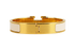 Hermes Clic H Bracelet, &pound;295, Jewellery, Cream/Gold, Brass/Enamel Coated Ceramic, Back view