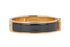 Hermes Clic H Bracelet, &pound;350, Jewellery, Black/Gold, Brass, Side view