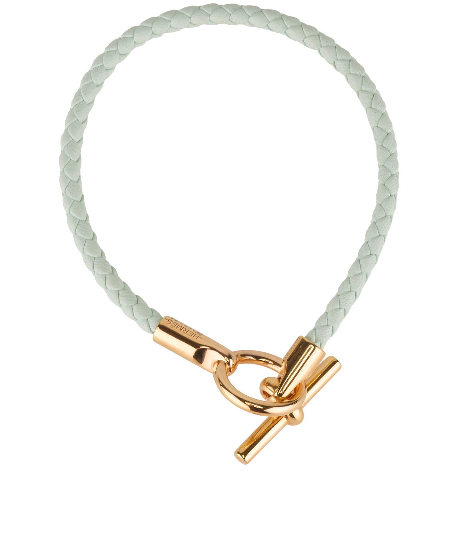Hermès Glénan Bracelet, &pound;210, Jewellery, Blue, Leather, Back view